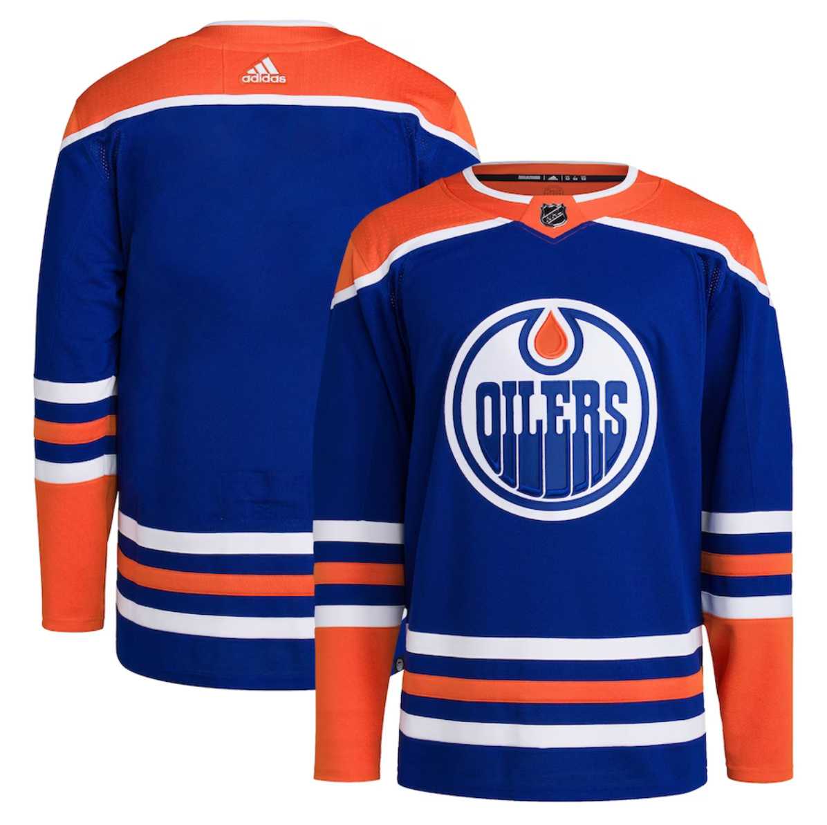 Men's Edmonton Oilers Blank Royal Stitched Jersey Dzhi